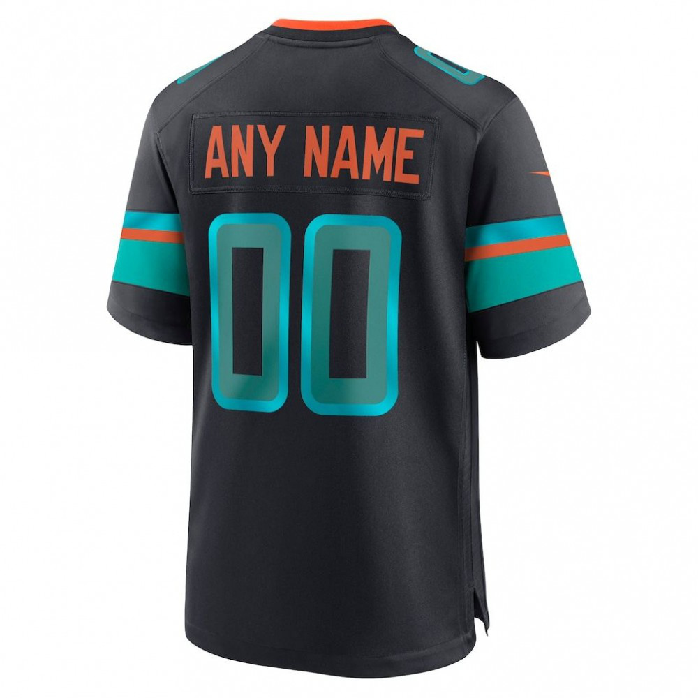 Men's Nike Pitch Blue Miami Dolphins 2025 Rivalries Collection Custom Game Jersey-Profan Arena